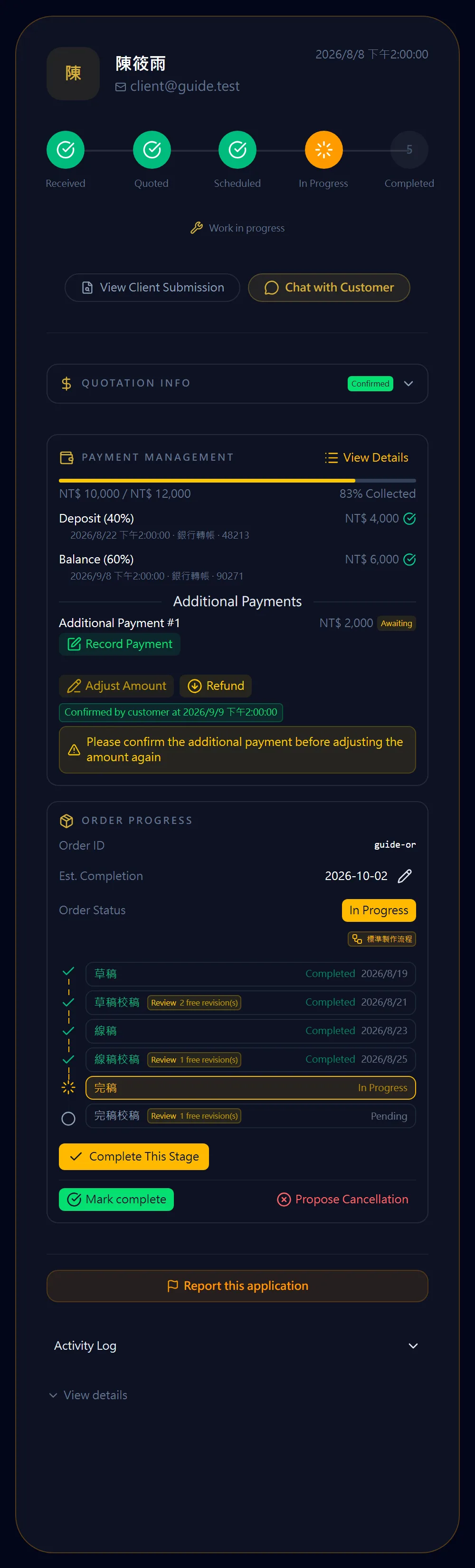 Additional payments
