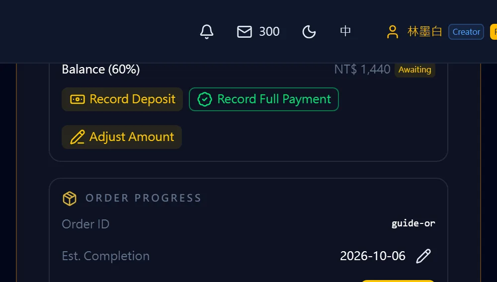 Record a payment yourself when the client does not