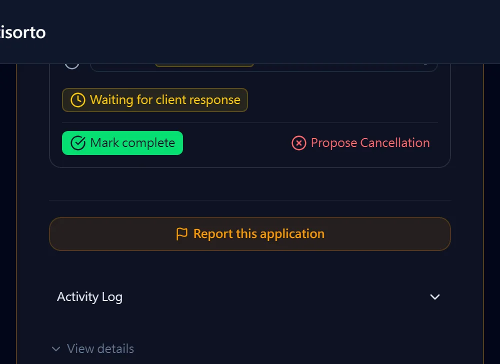 Waiting on the client