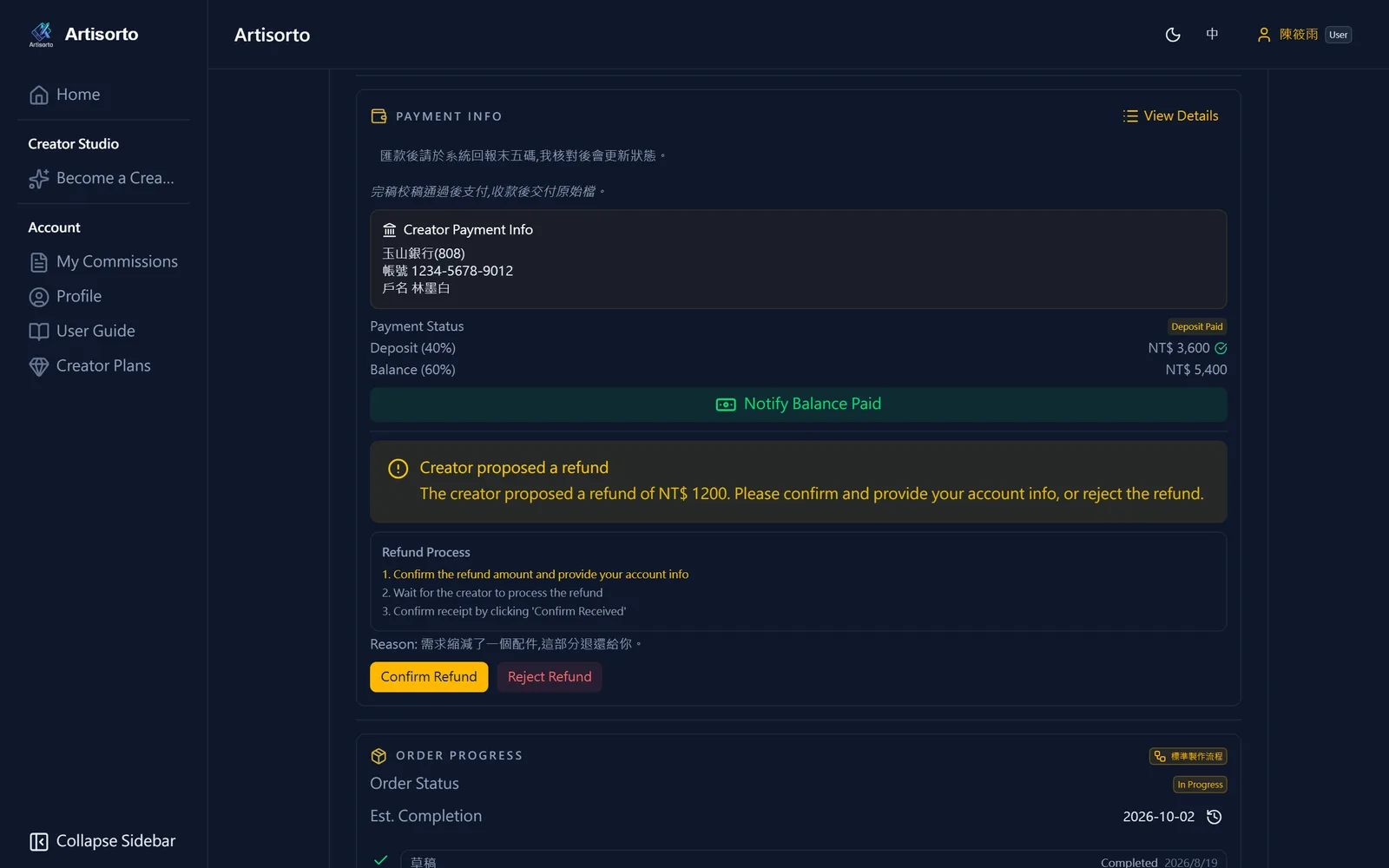 The refund proposal
