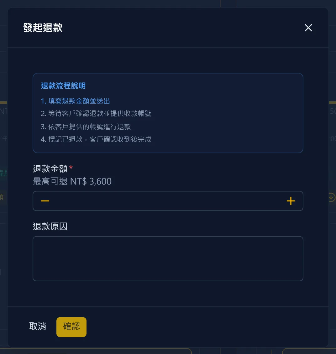 提出退款