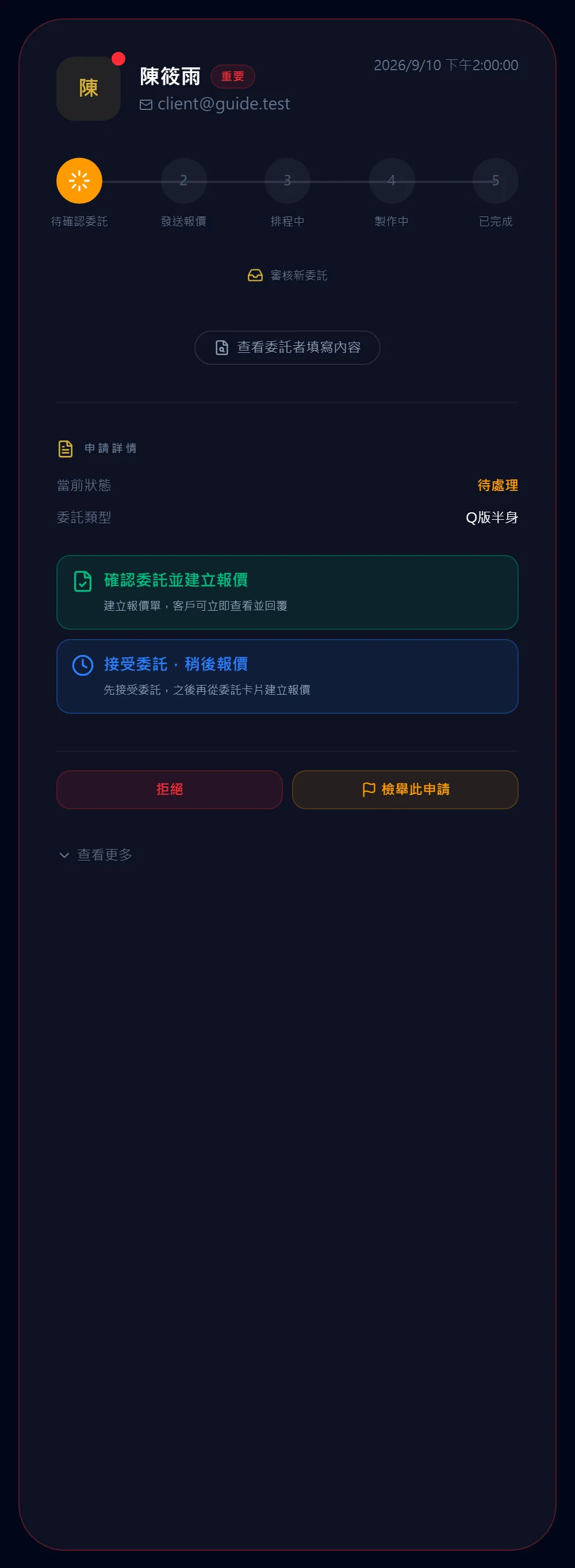 看清楚申請內容