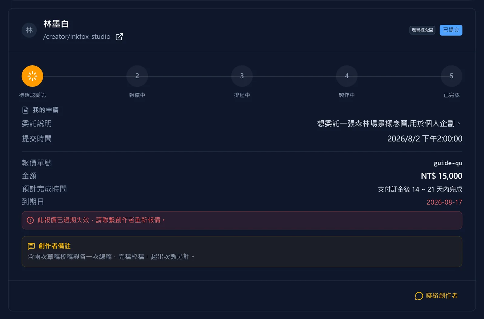 報價過期之後會怎樣