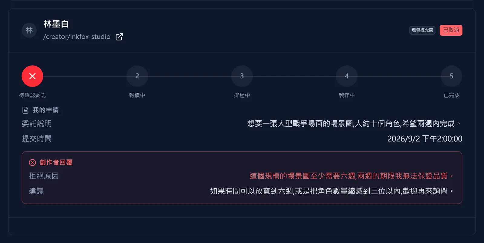 看對方寫的原因