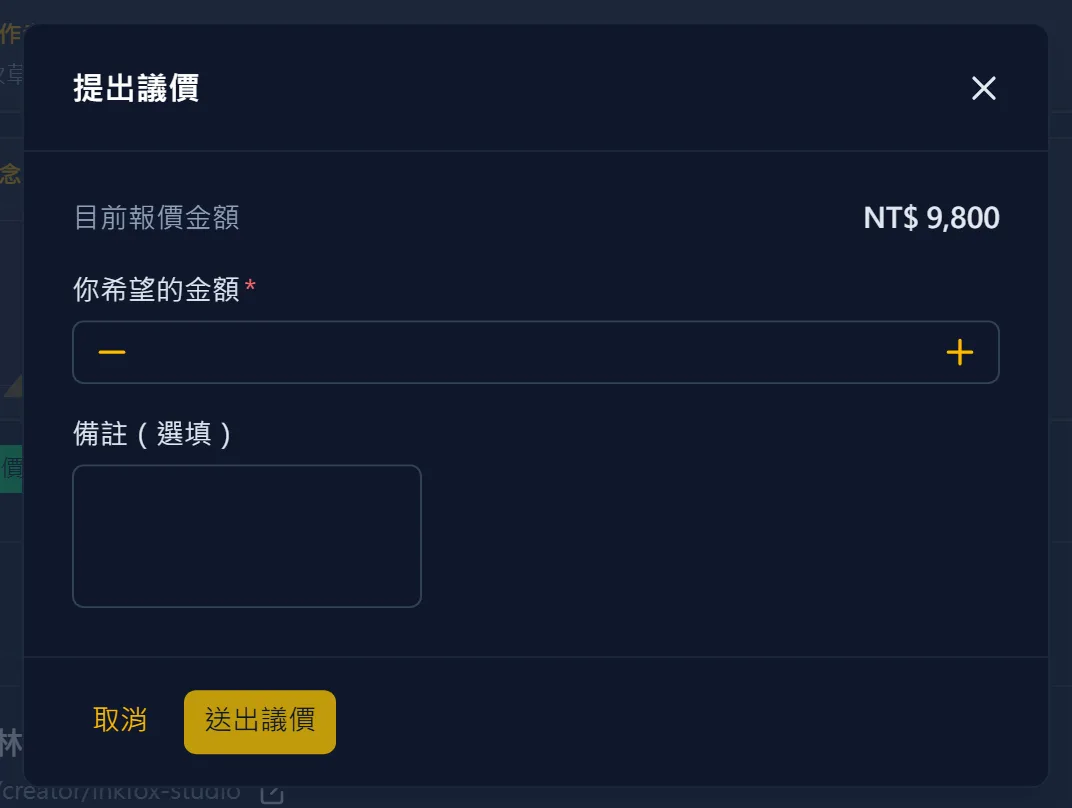想議價的話